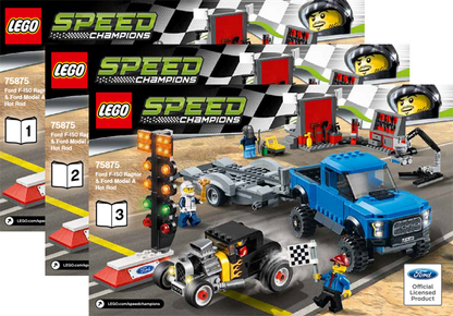 75875 Ford F-150 Raptor & Ford Model A Hot Rod (Used) LEGO Speed Champions