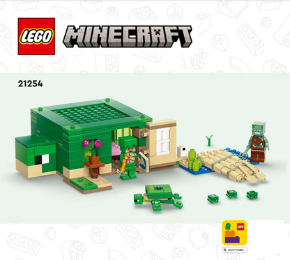 21254 The Turtle Beach House (Certified) LEGO Minecraft