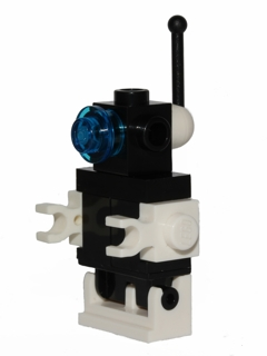 Futuron Droid, Black with White Base, Arms, and Antenna Base (sp079)