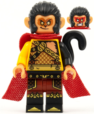 Evil Macaque - Gold and Dark Red Amor, Red Cape (mk029)