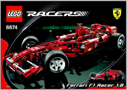 8674 Ferrari F1 Racer 1:8 (Used) LEGO Racers