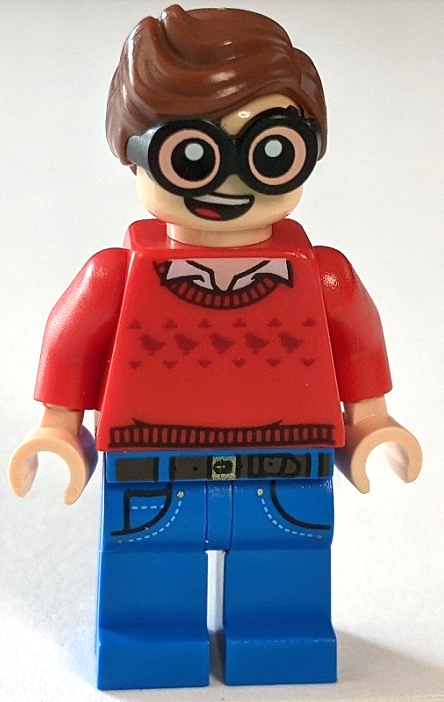 Dick Grayson, Red Sweater with Dark Red Robins (sh0464)