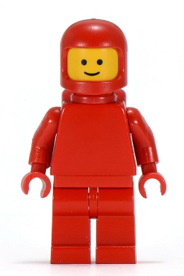 Classic Space - Red with Air Tanks, Torso Plain (sp127)