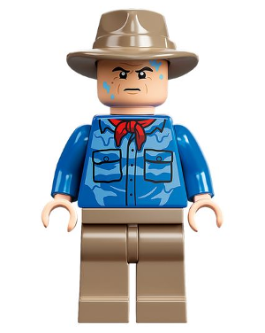 Dr. Alan Grant - Blue Shirt with Water Stains (jw096)
