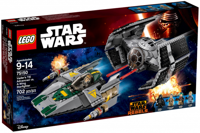 75150 Vader's TIE Advanced vs. A-Wing Starfighter (Retired) LEGO Star Wars