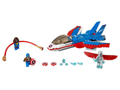 76076 Captain America Jet Pursuit (Used) LEGO Super Heroes