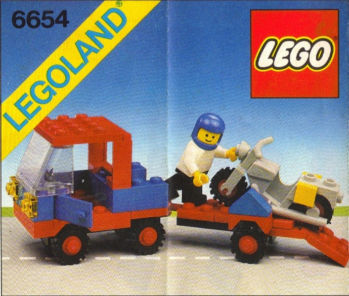 6654 Motorcycle Transport (Used) LEGO Town