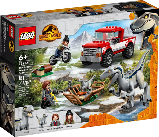 76946 Blue & Beta Velociraptor Capture (Retired) LEGO Jurassic World