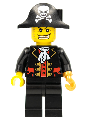 Pirate Captain, Black Vest (col281)