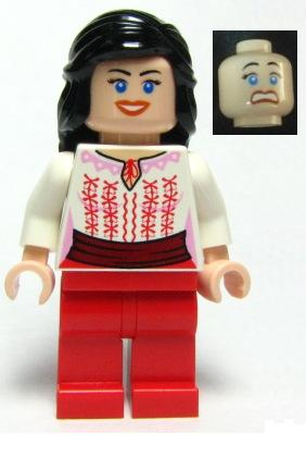 Marion Ravenwood - White Shirt with Dark Red Sash, Red Legs (iaj036)