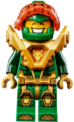 Aaron Fox - Trans-Neon Orange Visor, Pearl Gold Armor (nex136)