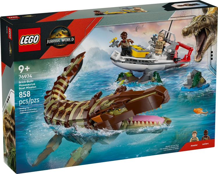 76974 Brick-Built Mosasaurus Boat Mission (Retired) LEGO Jurassic World