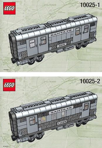 10025 Santa Fe Cars - Set I (Used) LEGO Trains