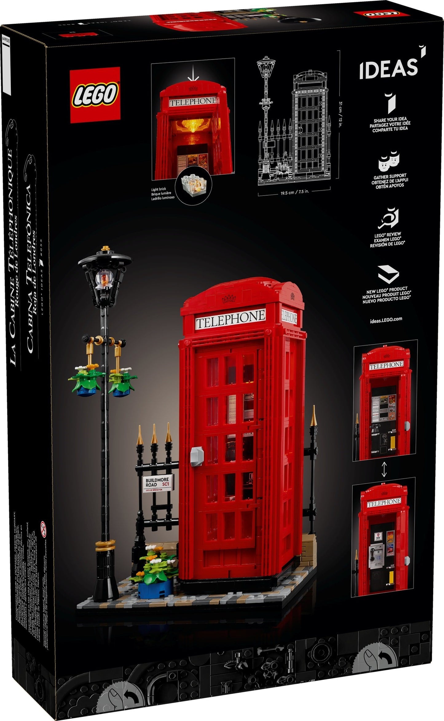 21347 Red London Telephone Box
