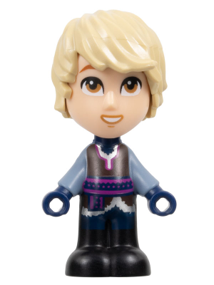 Kristoff - Micro Doll, Dark Brown Shirt, Dark Blue Shorts, Open Mouth (dp184)
