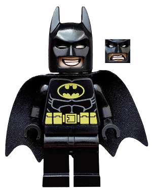 Batman - Dual Sided Head Grin and Angry Face (Type 2 Cowl) (tlm090)