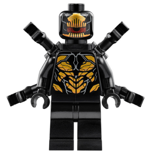 Outrider - Extended Arms, Torso with Long Dark Bluish Gray Tips at Neck (sh0505)