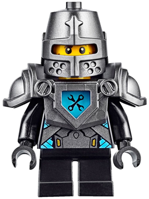 Robin Underwood - Pearl Dark Gray Helmet and Armor, Black Short Legs (nex062)