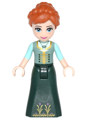 Anna - Sand Green Top, Dark Green Skirt (dp041)