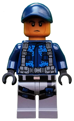 ACU Trooper - Male, Dark Blue Cap, Medium Nougat Head (jw001)
