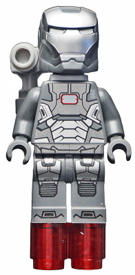 War Machine - Dark Bluish Gray and Silver Armor with Backpack (sh0066)