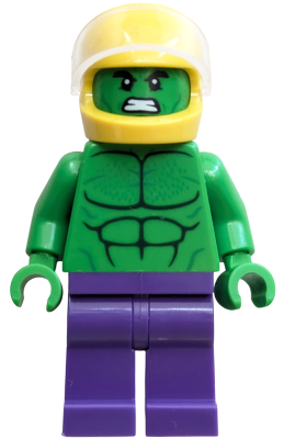 Hulk - Minifigure, Dark Purple Legs, Helmet (sh1043)