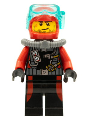 Scuba Diver, Male without Flippers (cty0599)