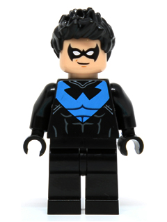 Nightwing - White Eye Holes and Blue Chest Symbol (sh0294)