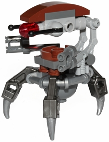 Droideka (Destroyer Droid) - Pearl Dark Gray Arms Mechanical (sw0441)
