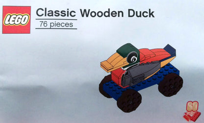6258620 60th Anniversary Classic Wooden Duck (Certified) LEGO Promotional