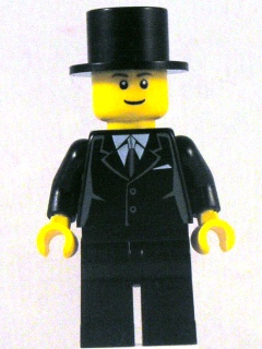 Suit Black, Top Hat, Black Legs (Undetermined Eyebrows) (twn133)
