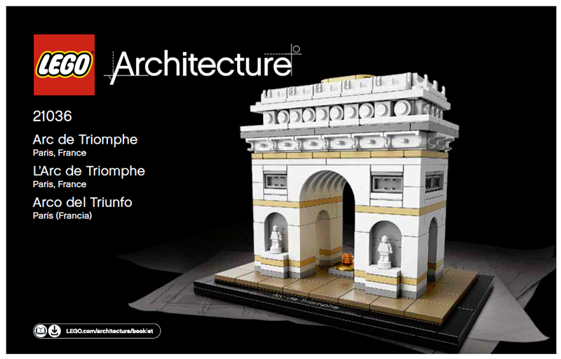 21036 Arc de Triomphe (Certified) LEGO Architecture