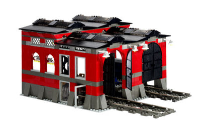 10027 Train Engine Shed (Used) LEGO World City