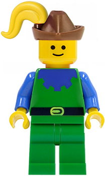 Forestman - Blue, Brown Hat, Yellow Plume (cas135)
