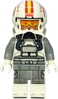 Clone Trooper Pilot (Phase 2) - Light Bluish Gray Arms, Nougat Head (sw1402)
