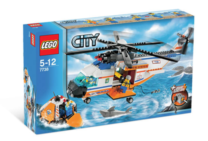 7738 Coast Guard Helicopter & Life Raft (Retired) LEGO City