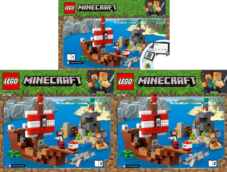 21152 The Pirate Ship Adventure (Used) LEGO Minecraft