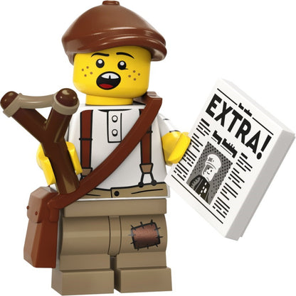S24 Newspaper Kid - Series 24 Minifigure (col422)