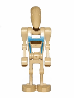 Battle Droid Pilot - Tan Torso with Blue Insignia, Angled Arms (sw0065)