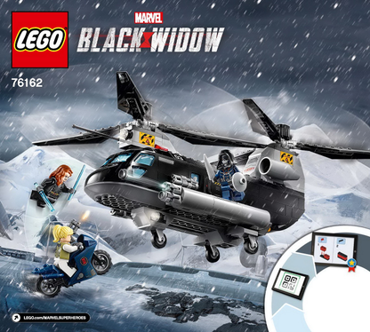 76162 Black Widow's Helicopter Chase (Used) LEGO Super Heroes