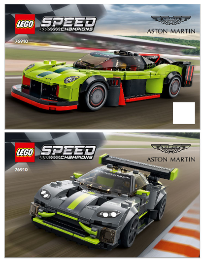 76910 Aston Martin Valkyrie AMR Pro and Aston Martin Vantage GT3 (Used) LEGO Speed Champions