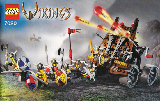 7020 Army of Vikings with Heavy Artillery Wagon (Used) LEGO Vikings