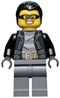Police - City Bandit Male, Black Hair, Mask (cty0478)