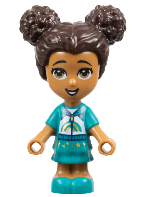Friends Liz - Micro Doll, Dark Turquoise Dress and Rainbow Hoodie (frnd0516)