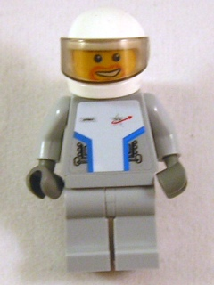Star Justice Astronaut 3 - with Torso Sticker (Beard Around Mouth, Silver Badge) (sp088s)