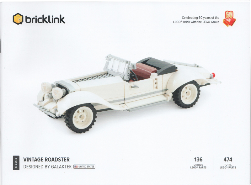 BL19011 Vintage Roadster (Used) LEGO Bricklink