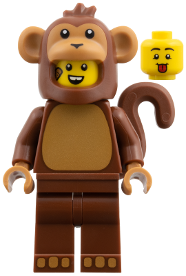 Monkey Costume Fan, Series 28 (Minifigure Only) (col464)