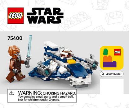 75400 Plo Koon's Jedi Starfighter Microfighter (Used) LEGO Star Wars