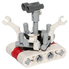 Treadwell Droid - White and Red Body, Dark Bluish Gray Binoculars (sw0550)