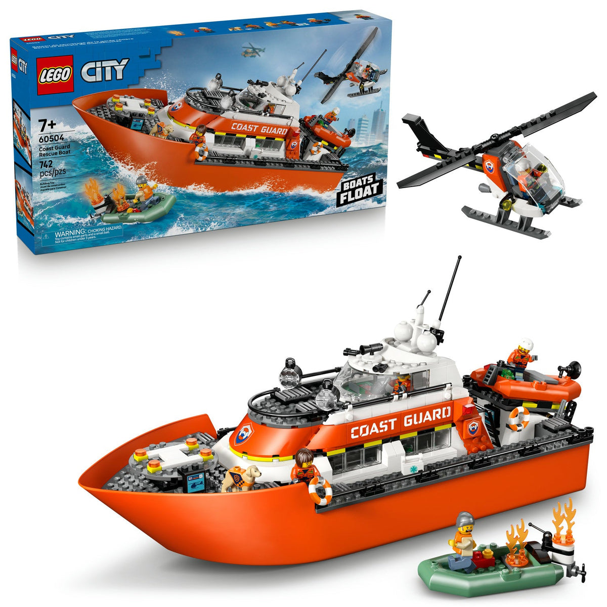 60504 Coast Guard Rescue Boat (Retired) LEGO City